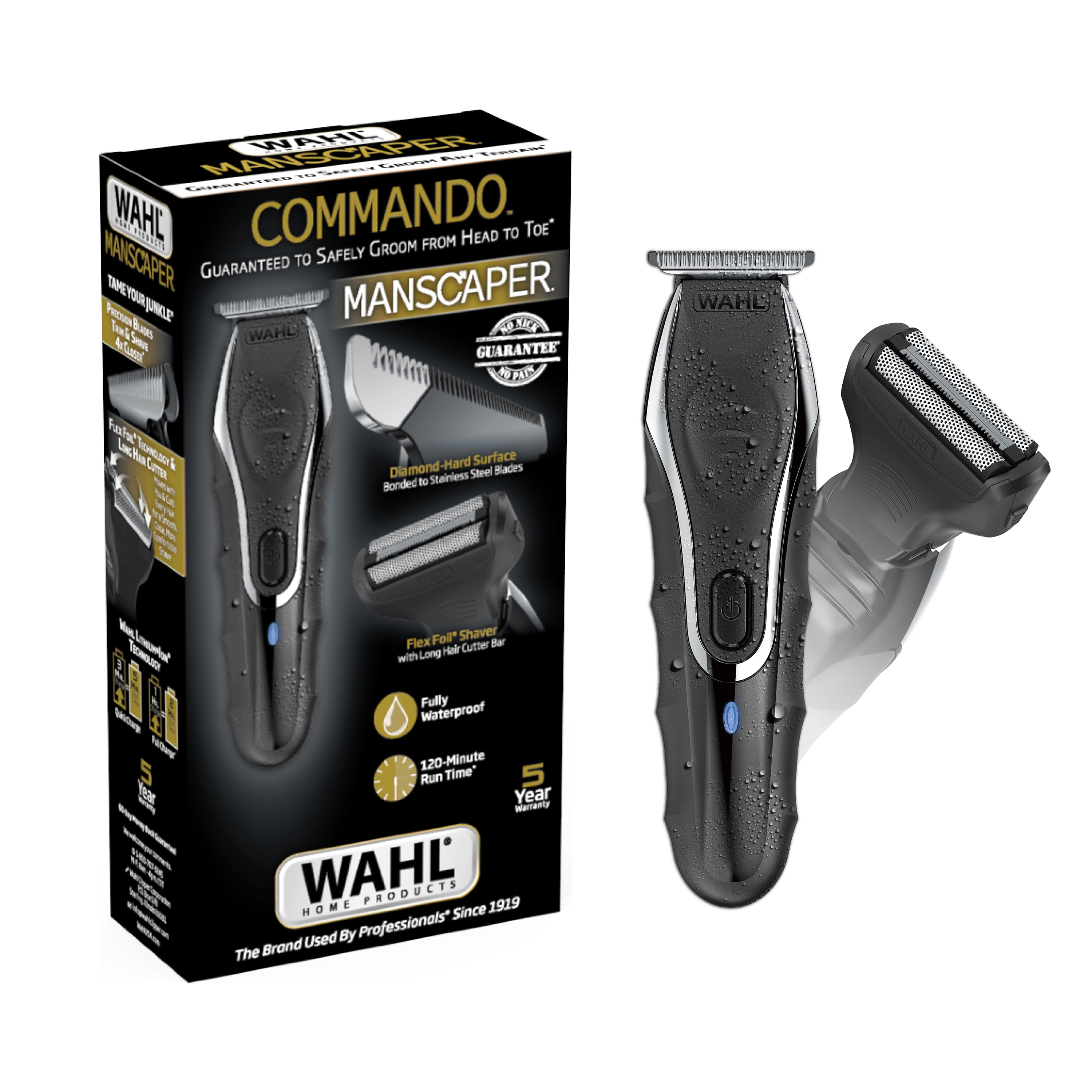 Commando Wet/Dry Trimmer Body Groomer, 3024497 - Walmart.com