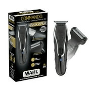 Wahl Commando Cordless Rechargeable Manscaper Wet/Dry Trimmer - Body Groomer for Men, Black 3024497