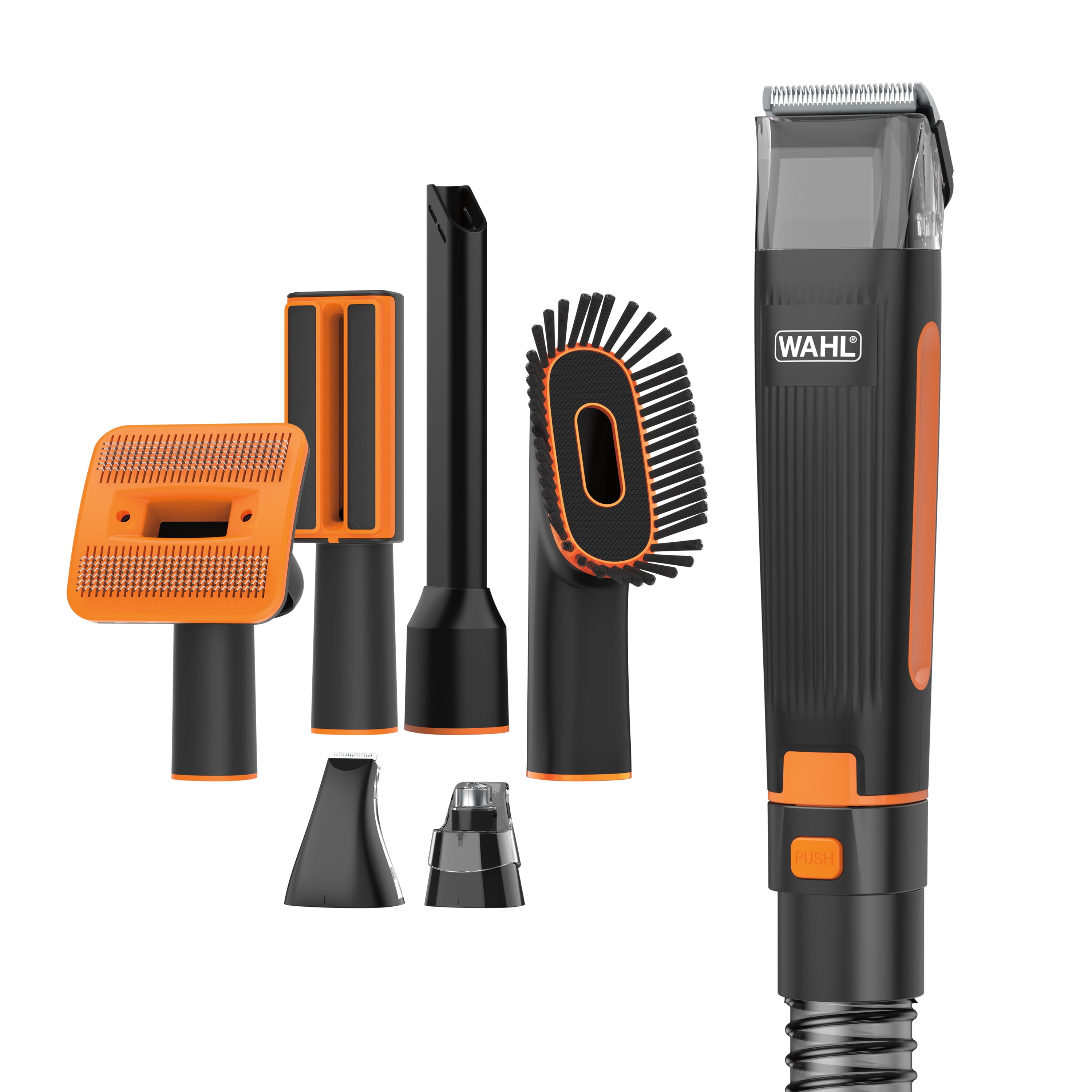 Wahl Dog Pet Groom and Vacuum Hose and Attachments, 2 Speeds, 14 Piece, Rechargeable Lithium 3026956