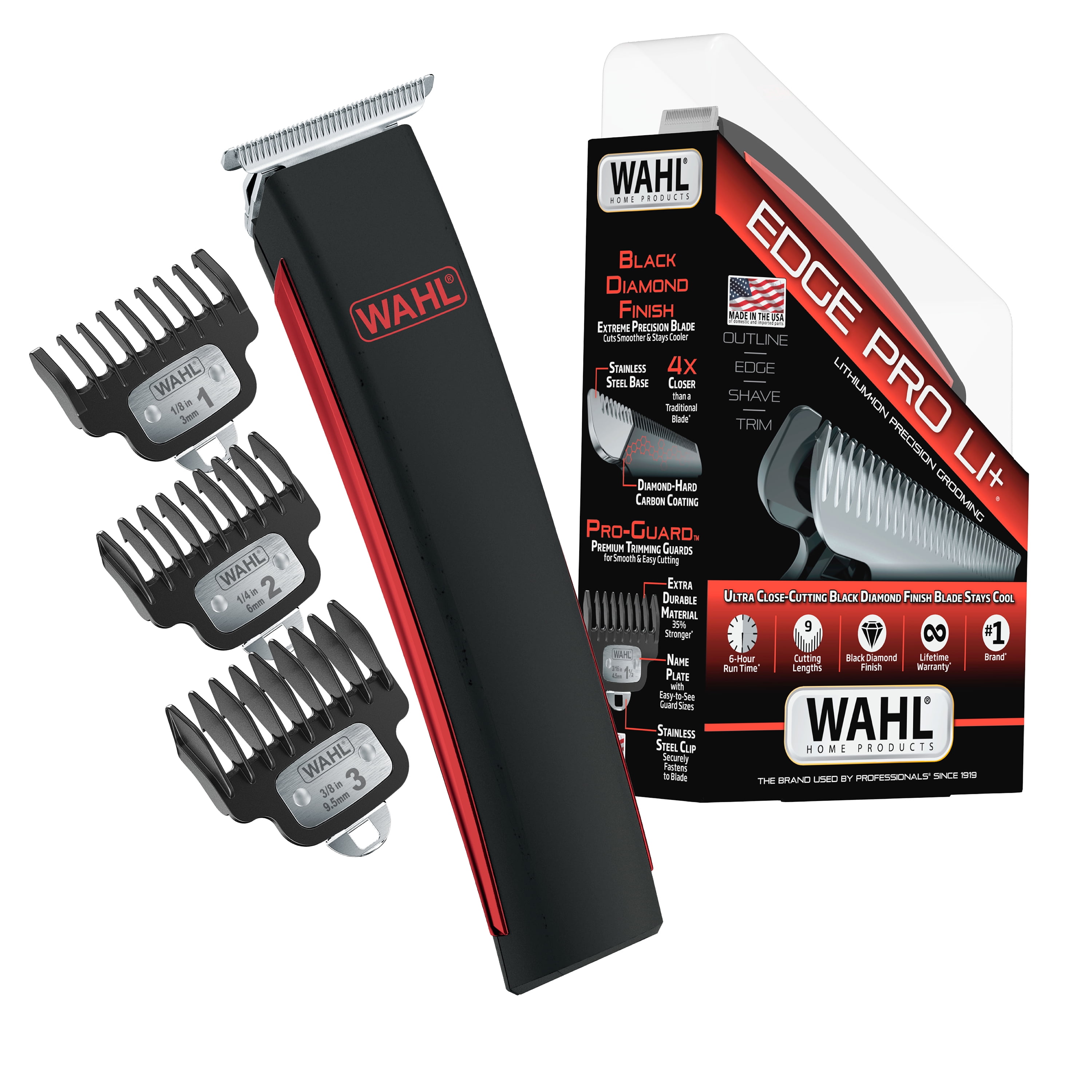 Wahl Edge Pro Lithium-Ion Rechargeable Battery Beard Trimmer with