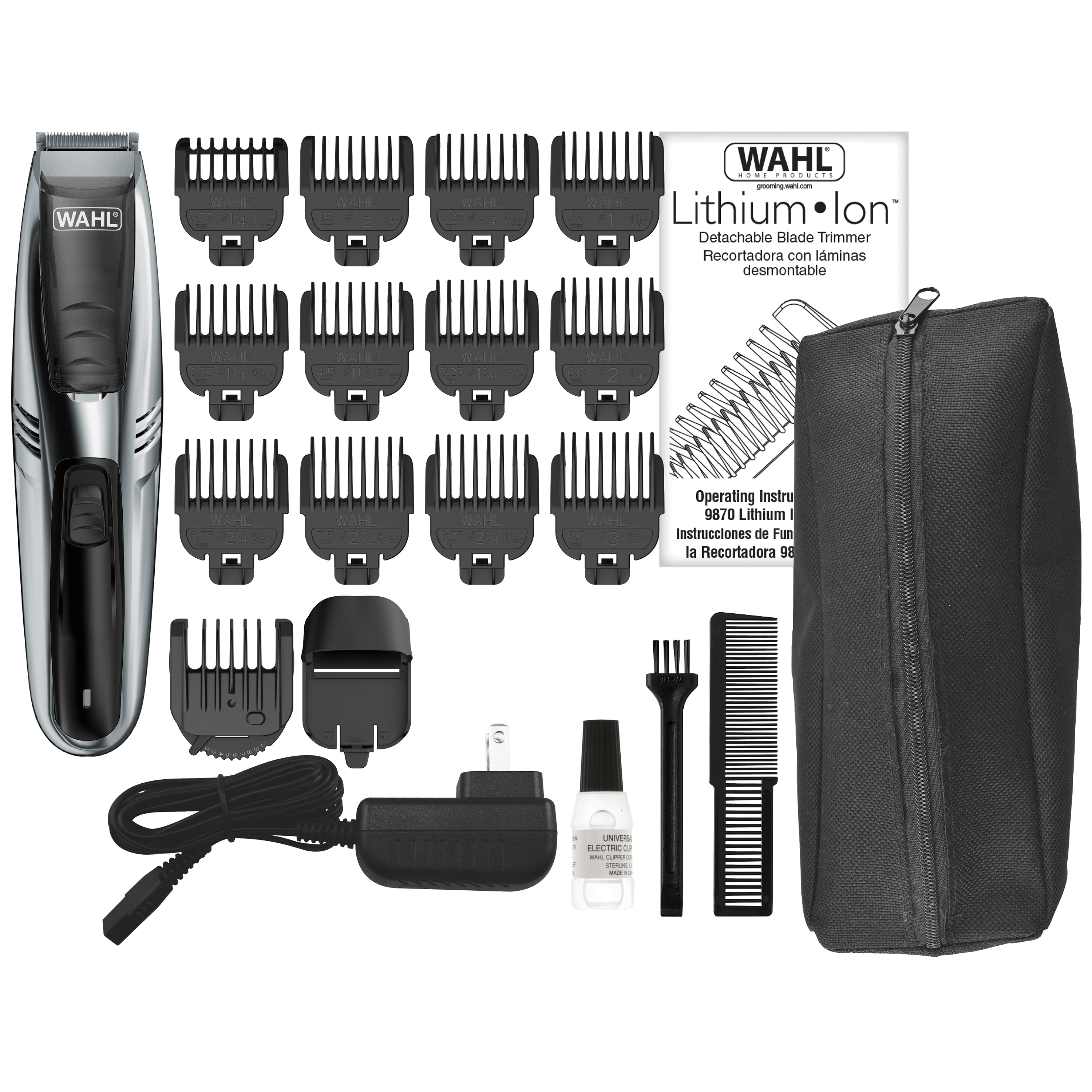 Wahl Lithium Ion Vacuum Trimmer Kit with Adjustable Vacuum Intake - Model #9870 - image 1 of 10