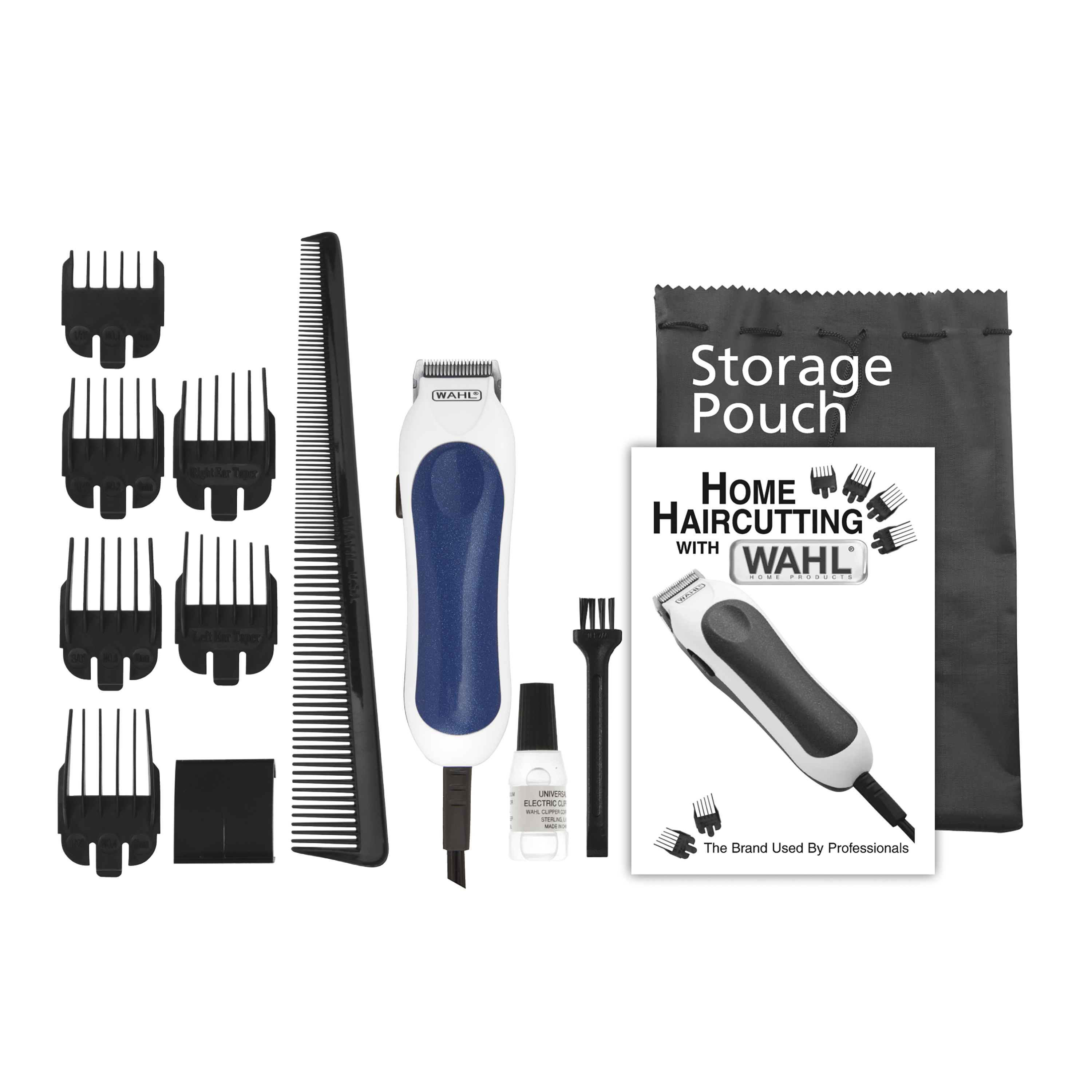 Wahl Mini Pro Touch Up Corded Trimmer Kit, Men or Women, 12pc, Blue - 9307 - image 1 of 3