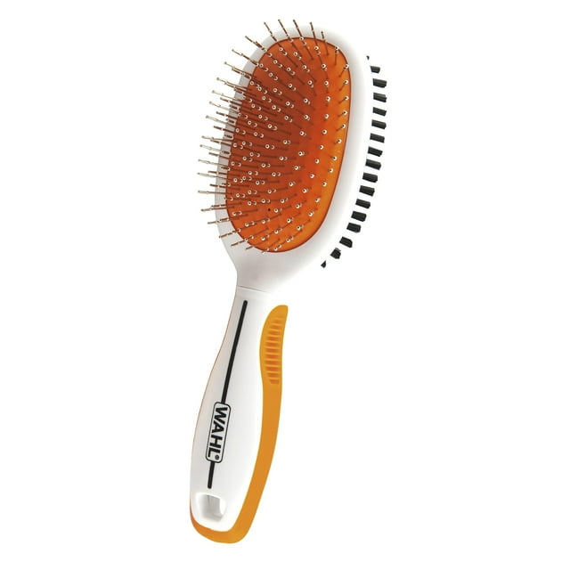 Wahl Premium Pet Double Sided Pin Bristle Brush with Patented Stacked ...