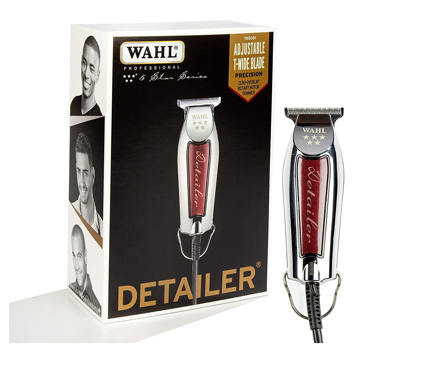 Wahl Professional 5-Star Detailer Trimmer, Adjustable T Blade, Hair Accessories with Guides - Model 8081 - Walmart.com Wahl Professional 5-Star Detailer Trimmer, Adjustable T Blade, Hair Accessories with Guides - Model 8081 - Walmart.com