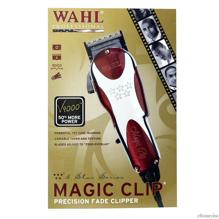 Wahl Professional 5 Star Magic Clip Precision Fade Clipper with Zero  Overlap Blades, Variable Taper Lever, and Texture Settings for Professional  Barbers and Stylists - Model 
