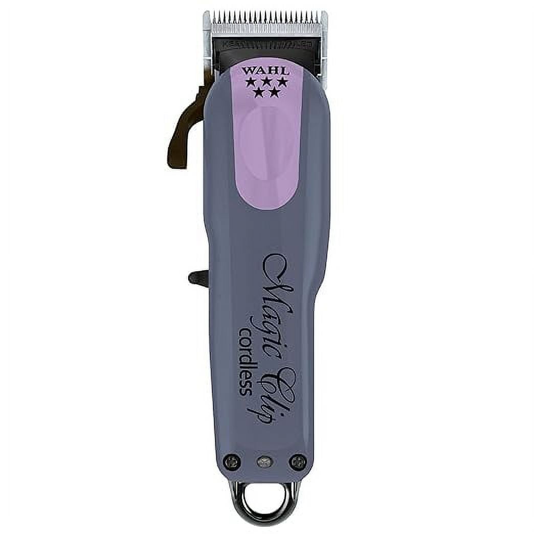 Wahl Professional 5 Star Series Magic Clip Cordless Hair Clipper, Lavender and Navy, Stagger-Tooth Blade Professional Hair Trimmer with Attachments, 100+ Minute Run Time