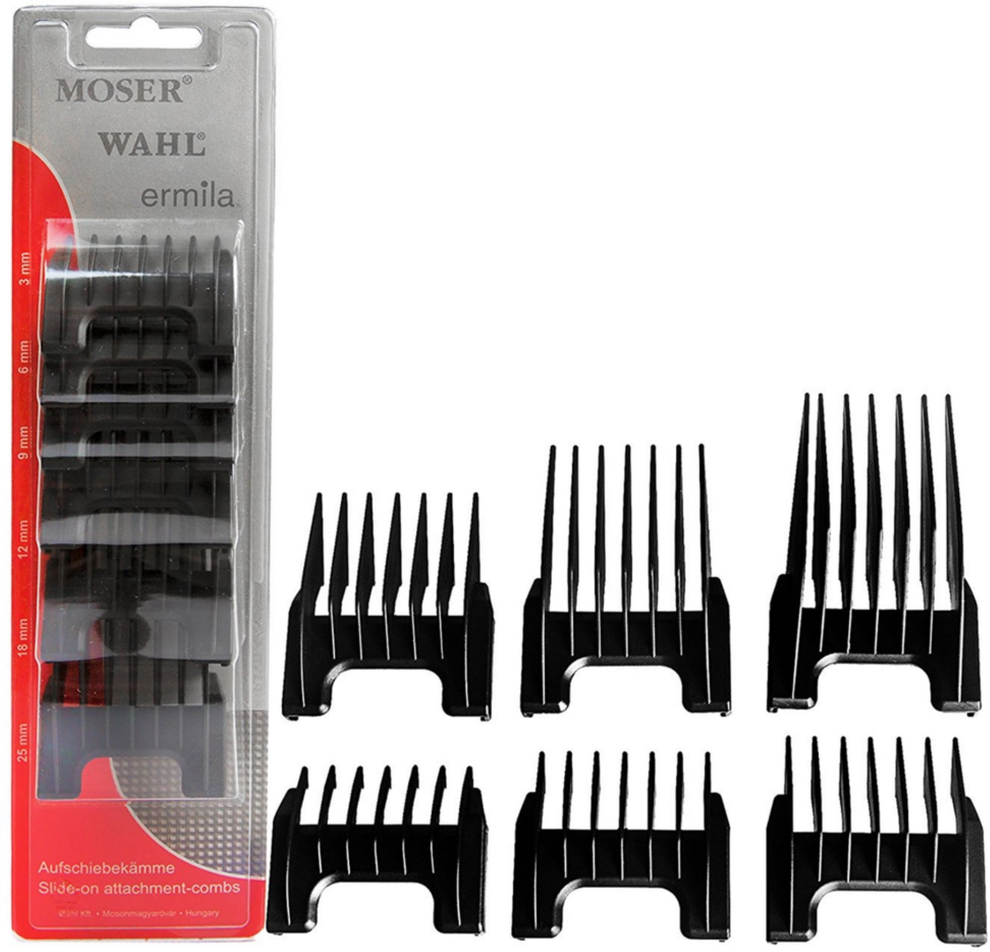 WAHL PROFESSIONAL Detachable Clipper Cutting Guide Set, 6 Sizes