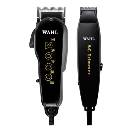 Wahl Professional Essentials Combo, Taper 2000 Clipper and AC Trimmer, Adjustable, Lightweight