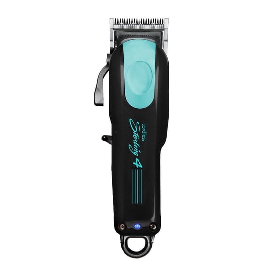 Wahl Professional Sterling 4 Cordless Hair Clipper with Adjustable Taper Lever and Cleaning Brush, Black/Aqua