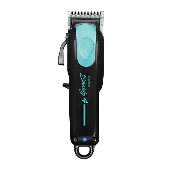 Wahl Professional Sterling 4 Cordless Hair Clipper with Adjustable Taper Lever, Black/Aqua