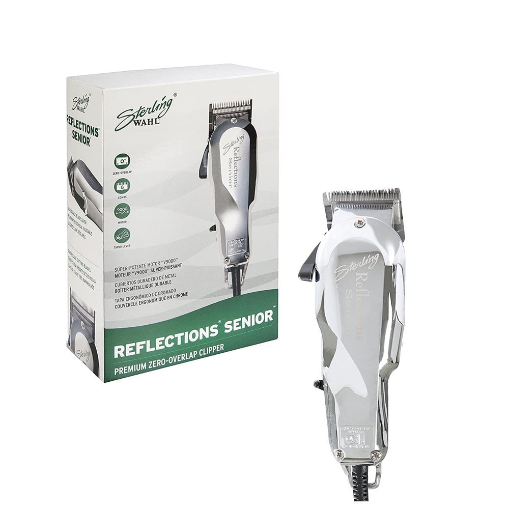 Wahl Professional Reflections Senior Clipper, V9000 Motor, Adjustable Taper Lever, Metal Housing