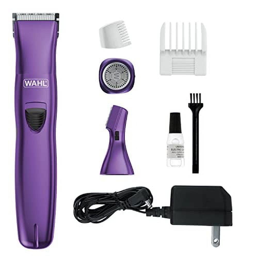 Wahl Pure Confidence Rechargeable Electric Trimer, Shaver, & Detailer for Smooth Shaving & Trimming of The Face, Under Arm, Eyebrows, & Bikini Areas  Model 9865-100