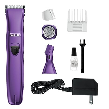 Wahl Pure Confidence Rechargeable Electric Trimmer Shaver and Detailer for Smooth Shaving and Trimming of The Face Underarm Eyebrows and Bikini Areas Model 9865-100