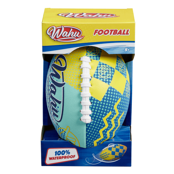 Wahu Wahu Football Teal - 100% Waterproof With Real Laces For Play In And Out Of Water