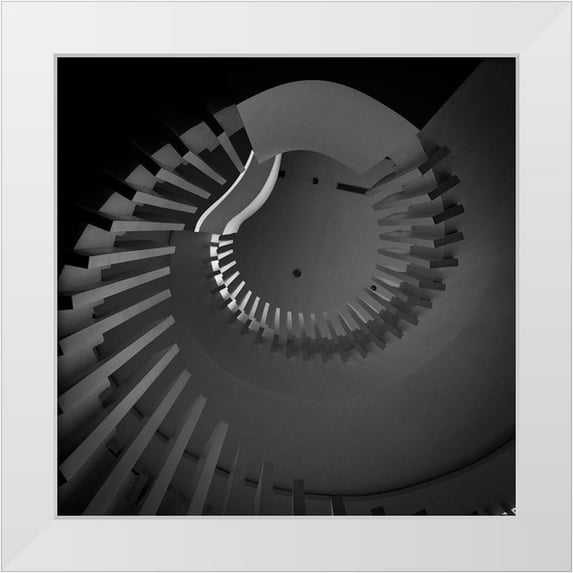 Wahyu Adi, Bonifasius 12x12 White Modern Wood Framed Museum Art Print Titled - Swirl