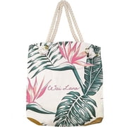 Wai Lana Stylish 100% Organic Cotton Birds of Paradise Bag Size17.5" x 17" x 4.5"