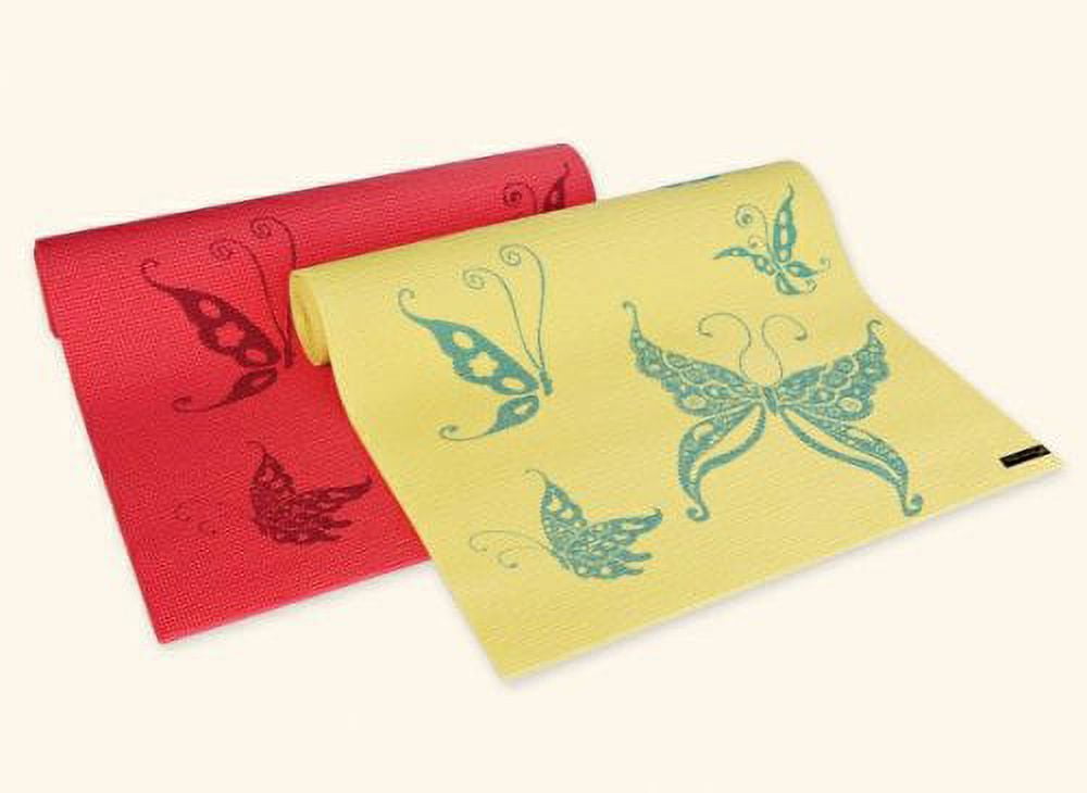 Wai Lana Yoga and Pilates Mat, Butterfly (Cream)