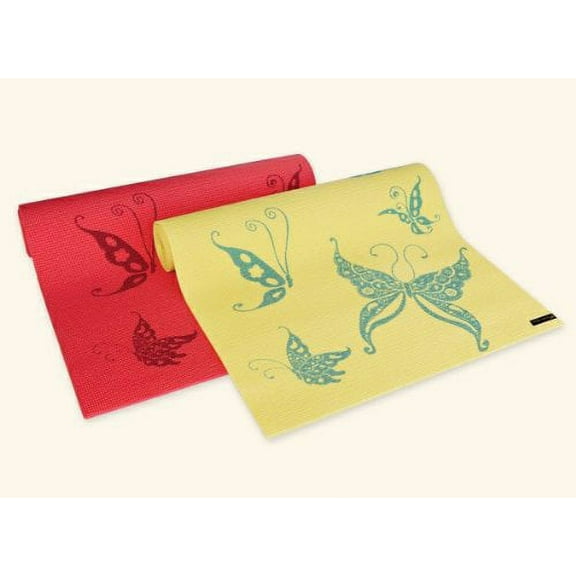 Wai Lana Yoga and Pilates Mat, Butterfly (Cream)