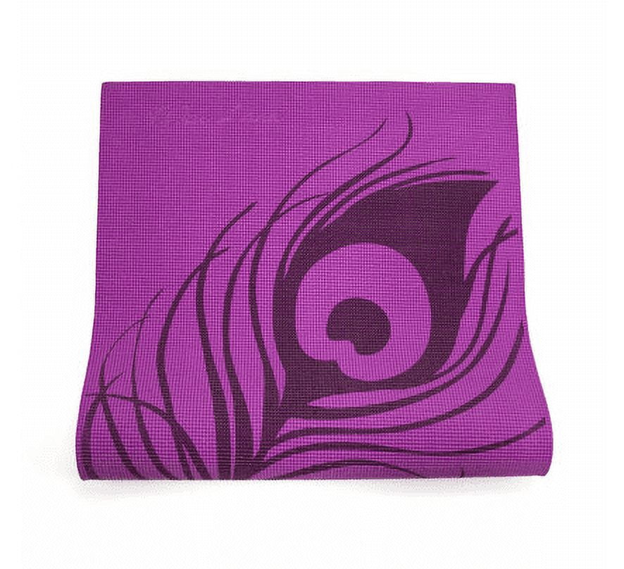 Wai Lana Yoga and Pilates Mat, Peacock Feather (Purple)