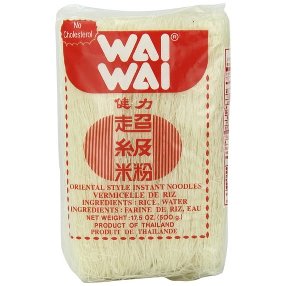 Wai Oriental Style Instant Noodles Rice Stick, 17.5-Ounce (Pack of 6)