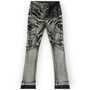 WaiMea Boys Stacked Fit Jeans (Black Wash)