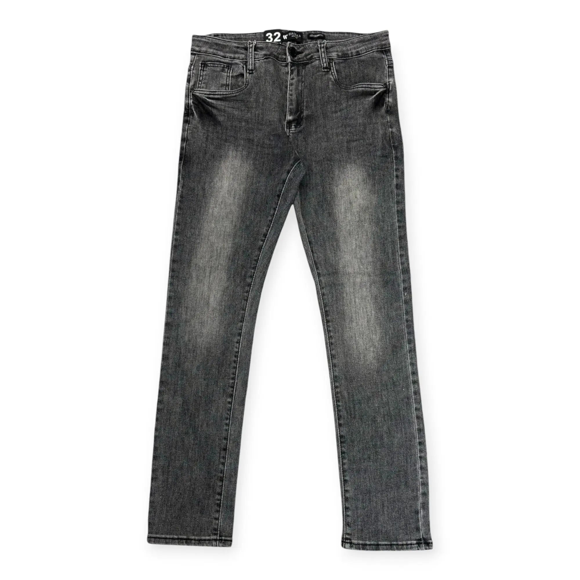WaiMea Men 5 Pocket Basic Flex Skinny Jeans(Dark Grey Wash) - Walmart ...