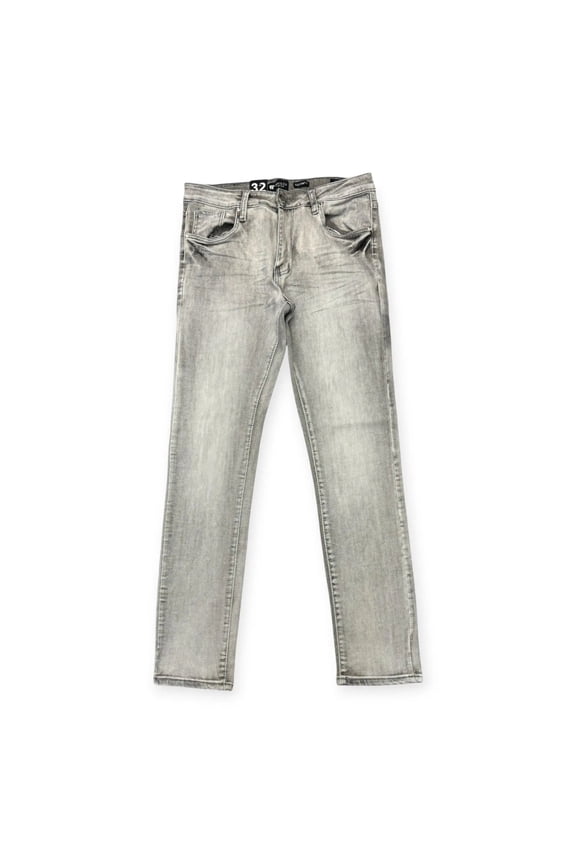 Men 5 Pocket Basic Flex Skinny Jeans(Grey Wash)