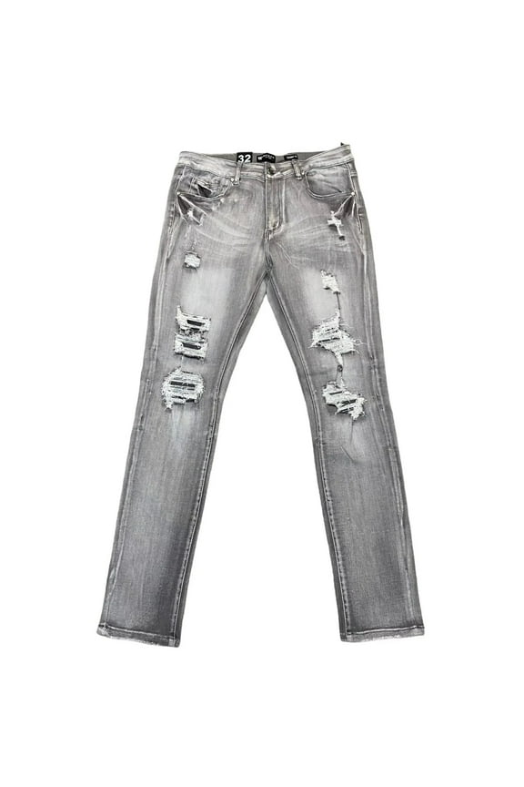 Men Flex Skinny Fit Jeans (Grey Wash)