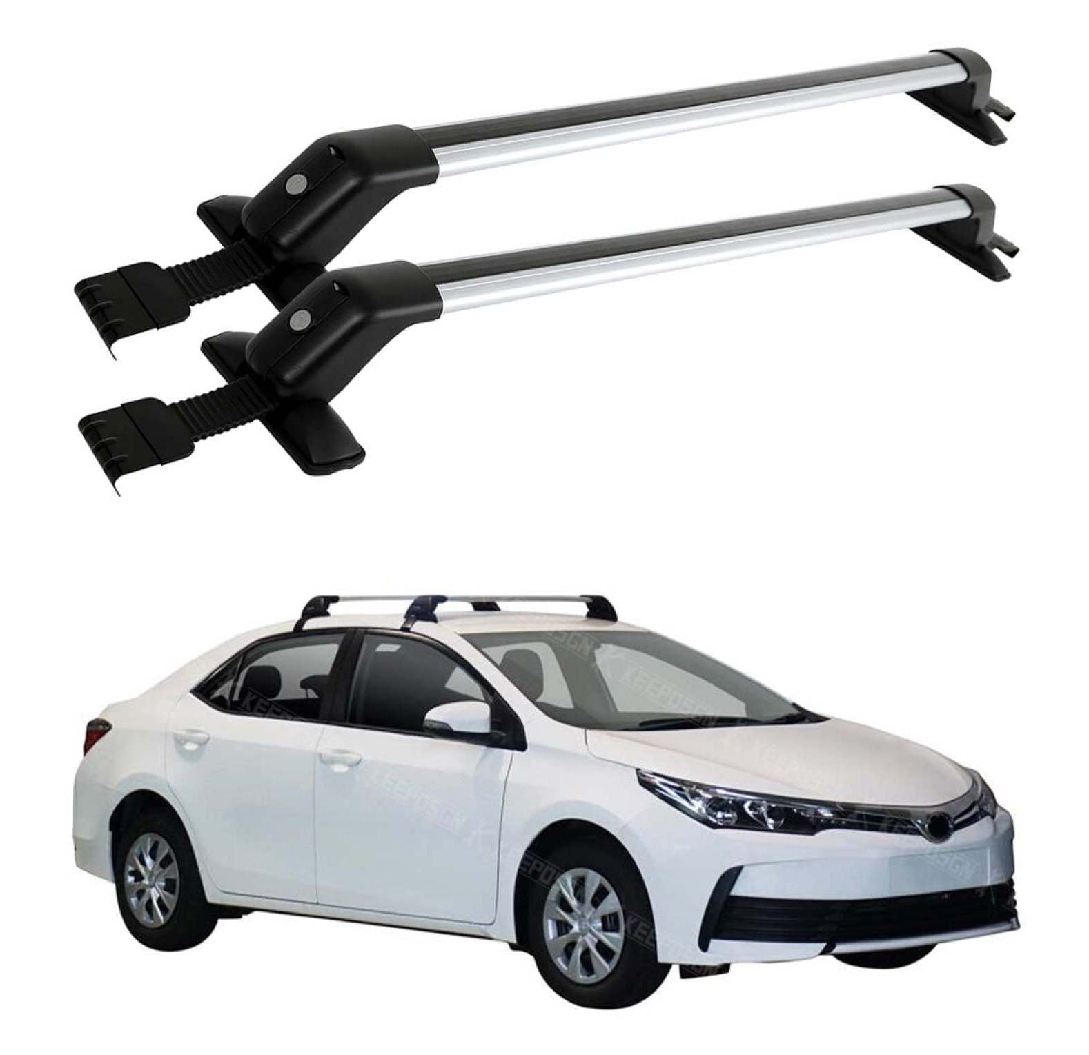 WaiRitoday Compatible with Toyota Corolla Roof Rack Cross Bar