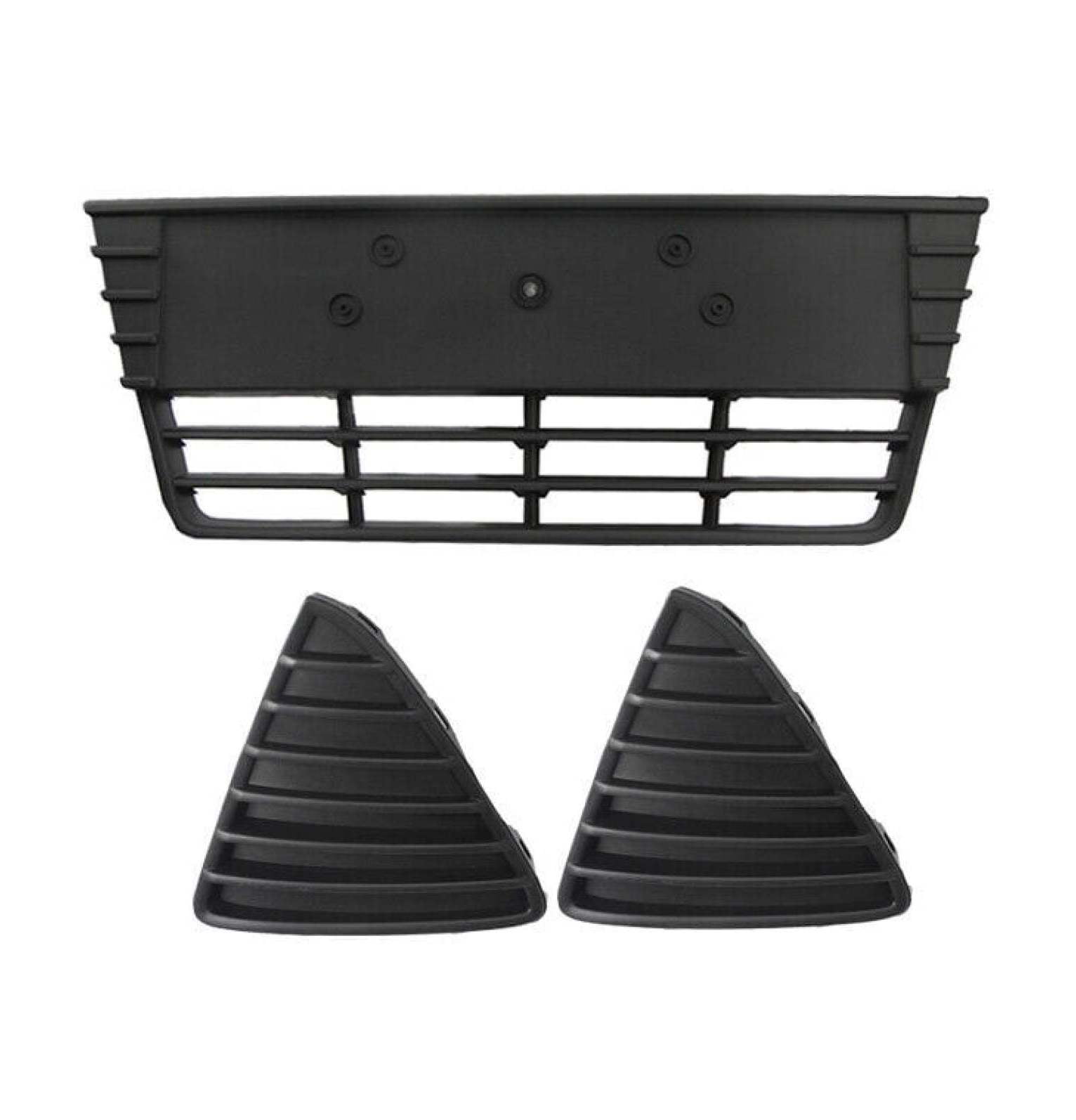 WaiRitoday Front Bumper Lower Grille +Triangular Grill Compatible with ...