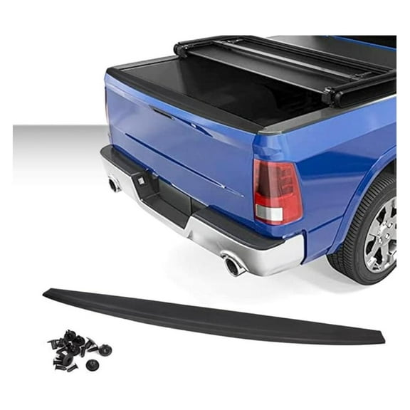 WaiRitoday Tailgate Molding Cap Compatible with Dodge Ram 1500 2009-2018(2019 Dodge Ram 1500 Classic Body Style) / Ram 2500 3500 2010-2018, Tailgate Cap Spoiler Moulding Protector Top Cover