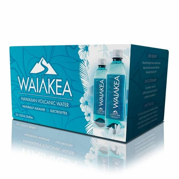 Waiakea Hawaiian 500 ml Volcanic Water, Pack of 24