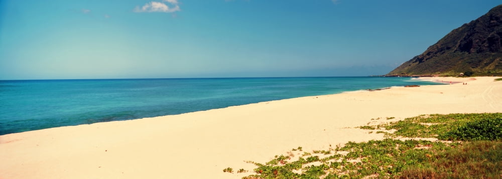 Waianae Coast Oahu Hawaii USA Canvas Art - Panoramic Images (36 x 12)