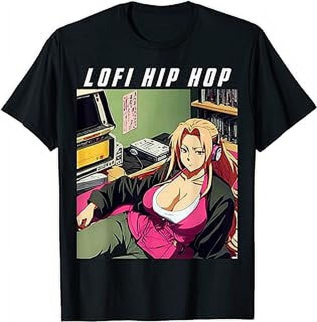 Waifu Manga Anime Girl 90s Retro Lofi Hip Hop Music T Shirt 7089