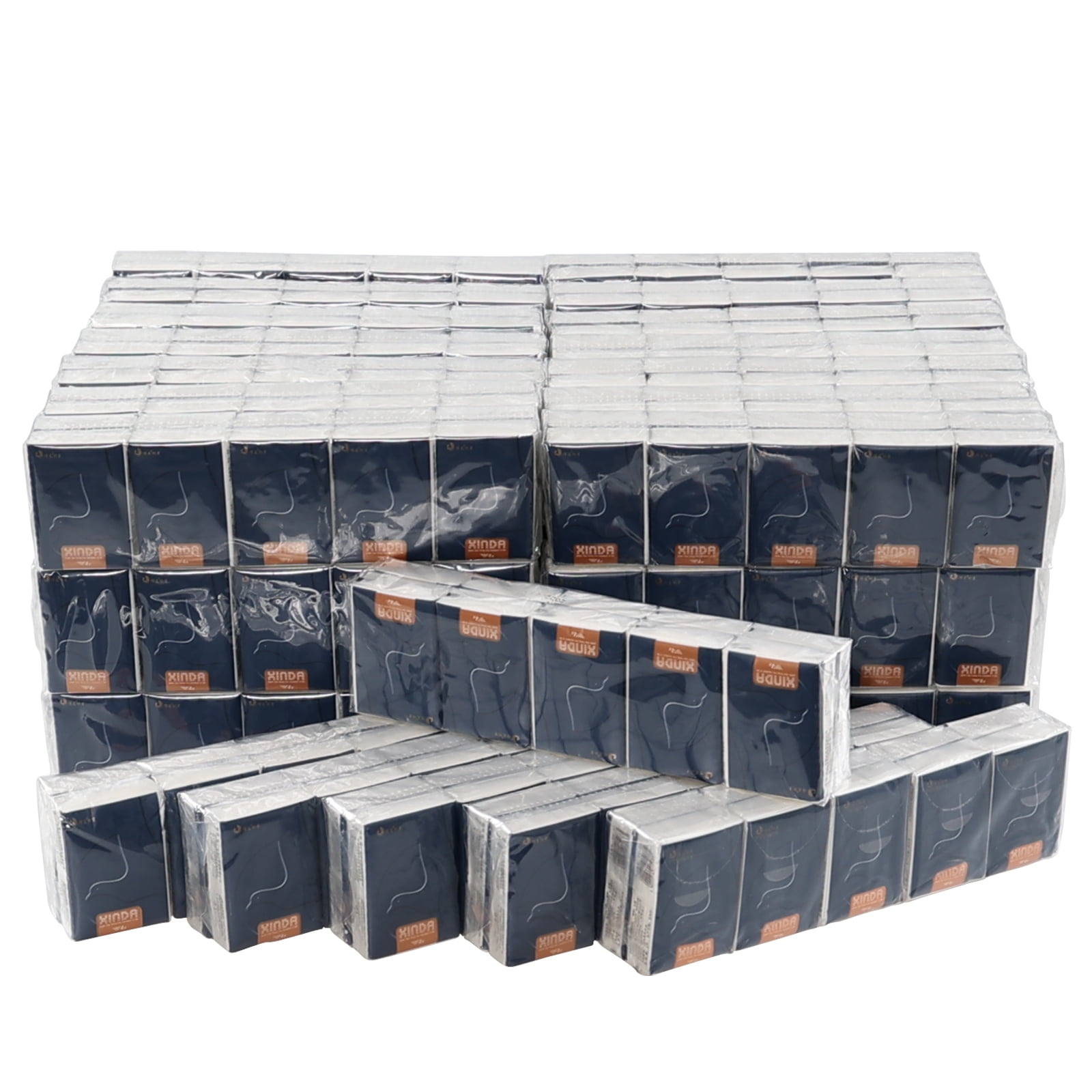 Waikhomes 480-Pack Bulk Pocket Facial Tissues, 4-Ply Mini Packs Soft Facial Tissue Packets