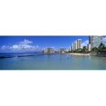 thumbnail image 1 of Waikiki Beach Honolulu Oahu HI Poster Print by  - 36 x 12, 1 of 1