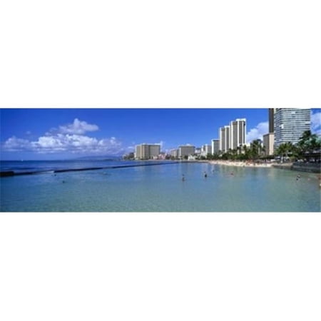 Waikiki Beach Honolulu Oahu HI Poster Print by - 36 x 12