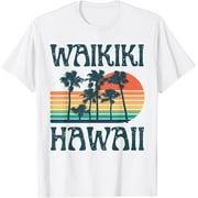 Waikiki Hawaii Beach Summer Vacation Vintage T-Shirt