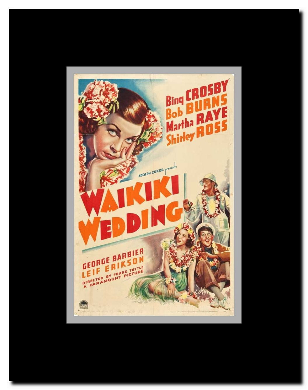 Waikiki Wedding Framed Movie Poster