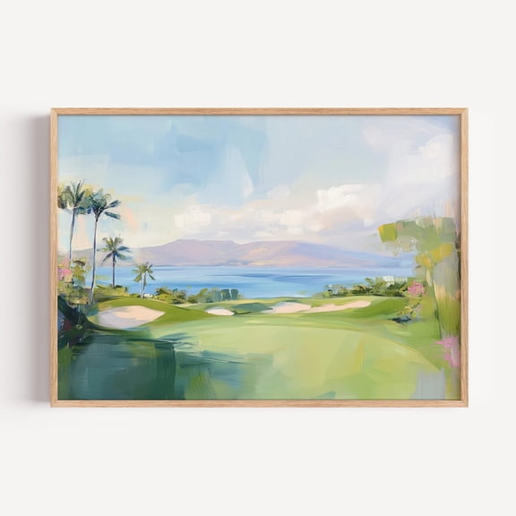 Wailea Hawaii Golf Maui Course Wall Art