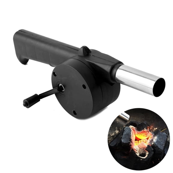 BBQ Fan Air Blower Fast Fire Starter Portable Mini Manual Hand Crank for Outdoor Picnic Camping Cooking Barbecue Charcoal Grills Stove Accessories