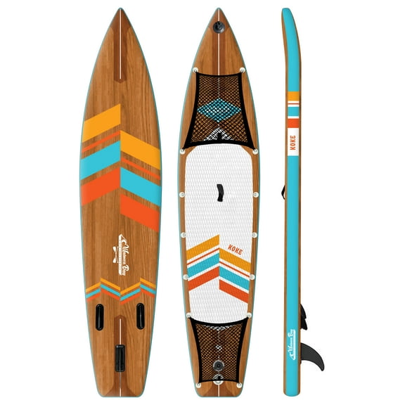 Waimea Bay Koke 12.5' Racer Rigid Inflatable Paddleboard - With 480lb Capacity