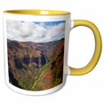 thumbnail image 1 of 3drose, Waimea Canyon, Kauai, Hawaii, Usa - Us12 Dpb2437 - Douglas Peebles, 15oz Two-tone Yellow Mug, 1 of 6