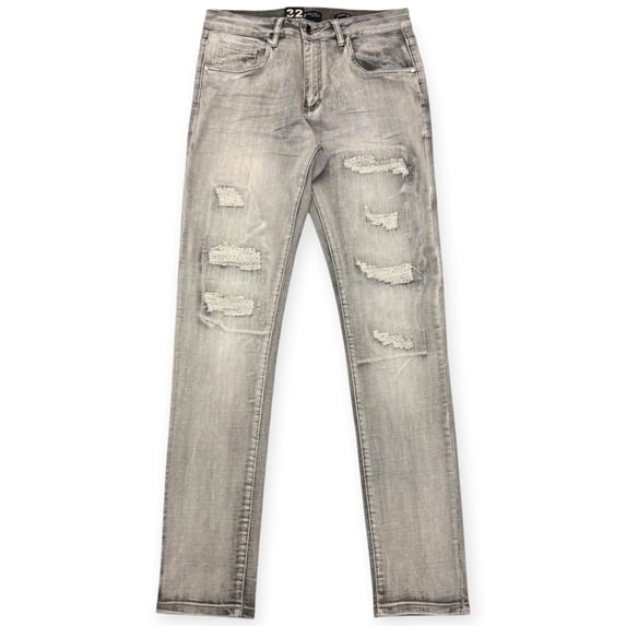 Waimea Men Skinny Denim Jeans (Grey Wash)