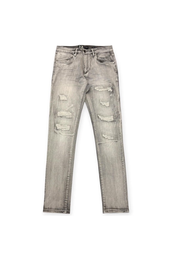 Men Skinny Denim Jeans (Grey Wash)
