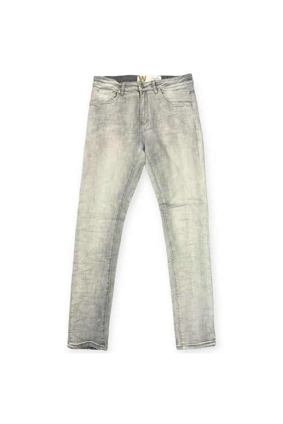 Men Skinny Fit Jeans M8172DA (Grey Bleach)