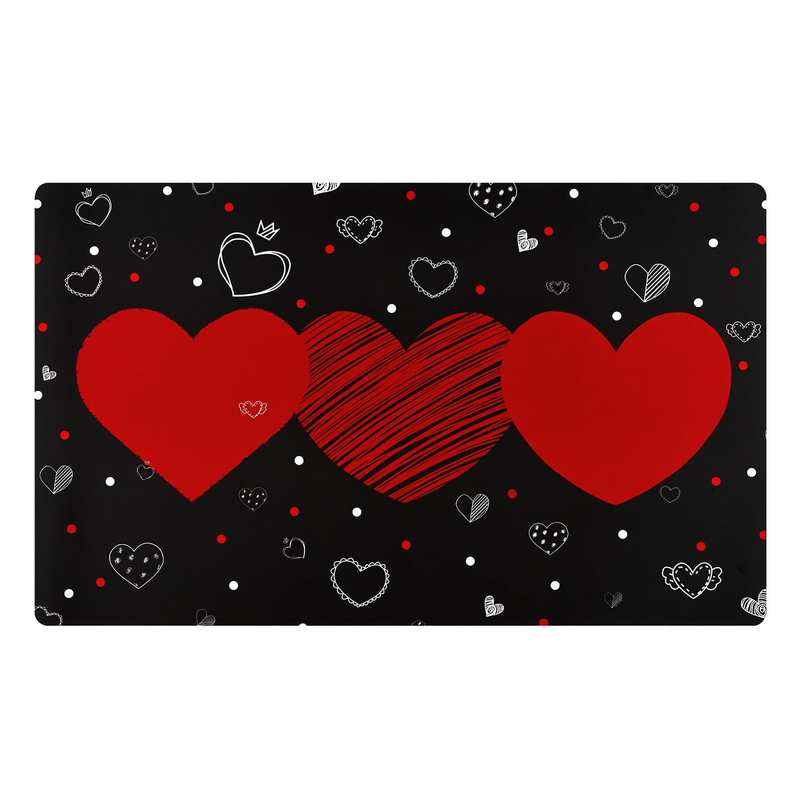 1pc Valentine'S Day Decor, Heart-Shaped Coffee Pattern Coaster, Anti-Slip &  Absorbent Coffee Mat, Rubber Sink Mat, Kitchenware Placemat, Perfect For  Countertop And Coffee Bar Accessories