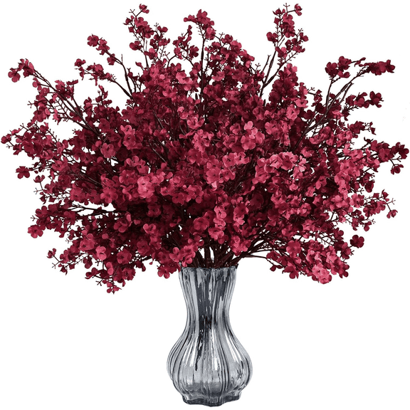 Waipfaru 20Pcs Artificial Fall Flowers Babys Breath Flower Bulk,Real Touch Silk Gypsophila Bouquets for Home Festival Decor