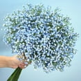 thumbnail image 1 of Waipfaru 20 Pcs Artificial Baby Breath Flower Pick, 21inch Real Touch Silk Faux Gypsophila Bouquets for Wedding Arrangement Party Home Decoration(Blue), 1 of 7