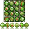 thumbnail image 1 of Waipfaru 16Pcs Christmas Ball Ornaments,3.15" Shatterproof Hanging Xmas Ornaments Set for Christmas Holiday Party Decoration, 1 of 7